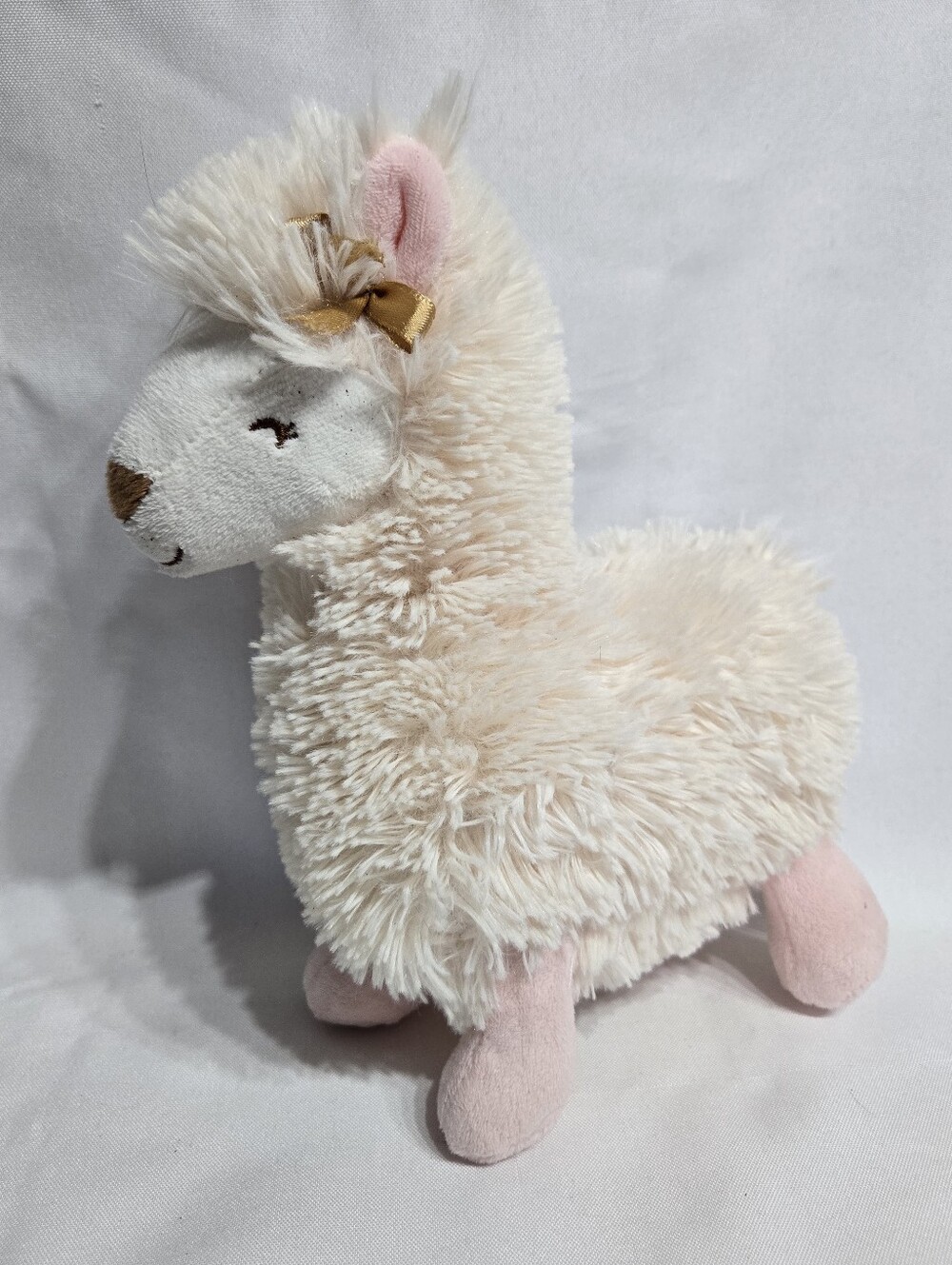 9" Carters Just One You Adorable Soft Beige Llama Plush Excellent Condition